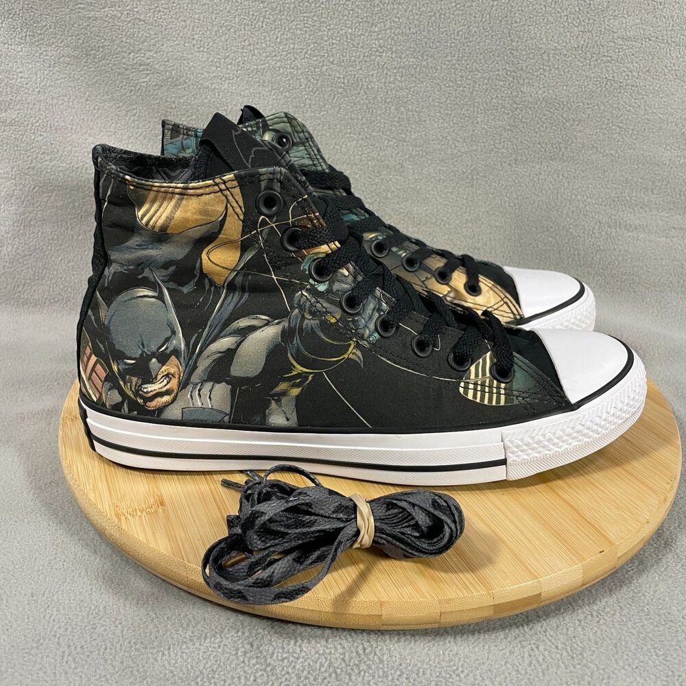 Converse Batman Chuck Taylor All Star Mens Sz 8 Womens 10 CTAS DC 154901C New